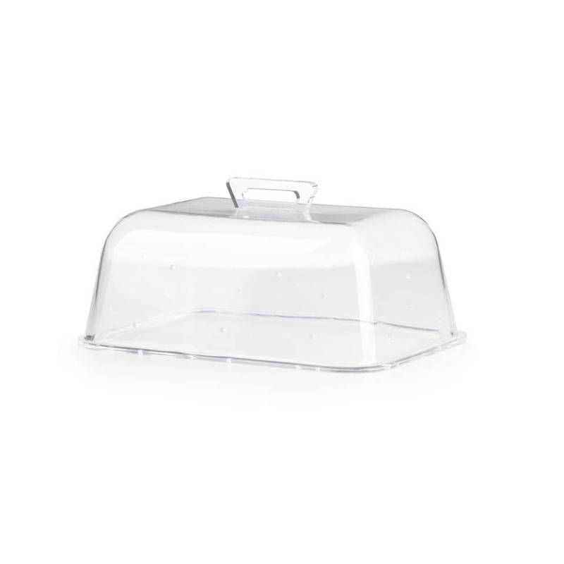 Dôme rectangulaire en plexiglas transparent 36x28,5x13 cm