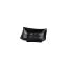 Gobelet rectangulaire en mélamine noire 10x6,5 cm