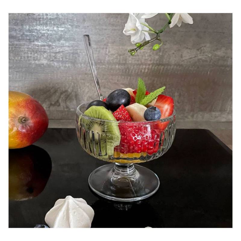 Coupe à glace et salade de fruits Tahiti en verre cl 23