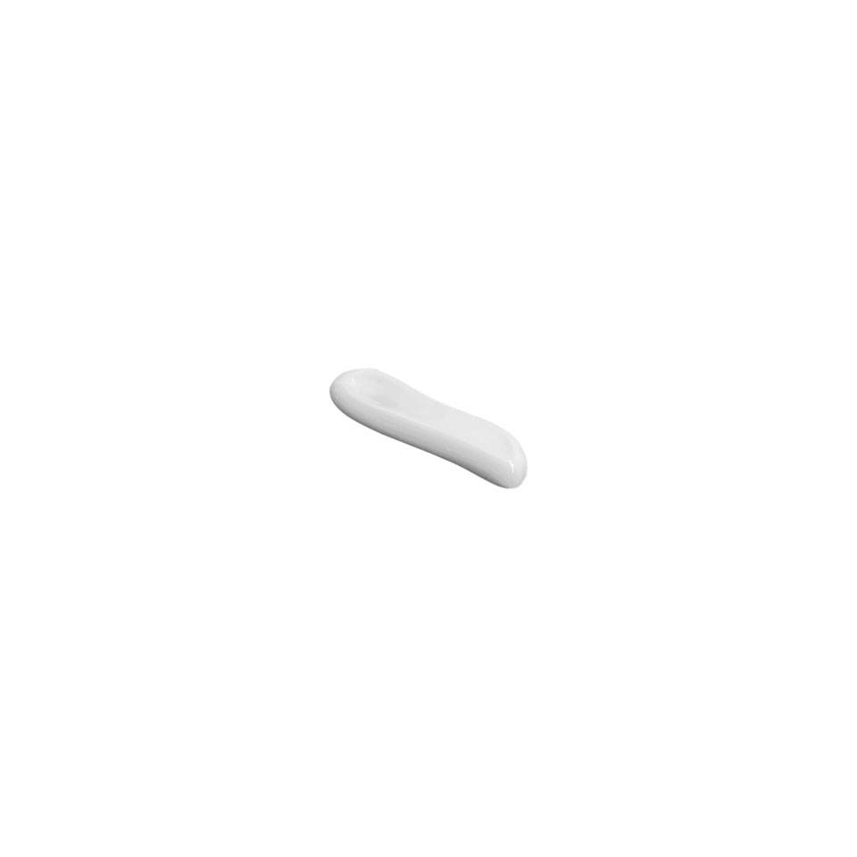 Cubertero de porcelana blanca mate Jelly 6,5x2,5 cm