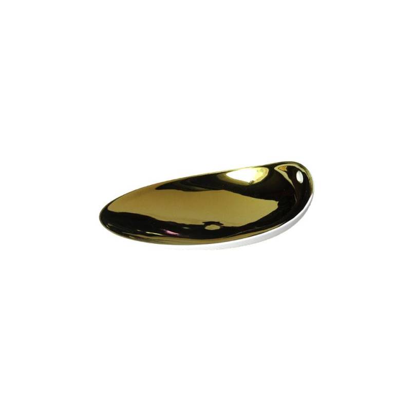 Bio Jomon S Gold weiß und gold Porzellantasse 14x11x4 cm