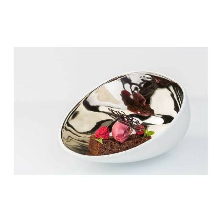Organic Jomon Mini Silver white porcelain cup 10x8x5 cm