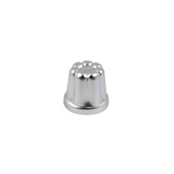 Molde de baba de aluminio festoneado de 6 cm para una sola ración