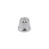 Single festooned aluminum baba mold cm 6
