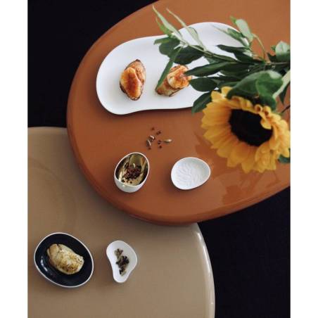Organic Jomon Mini Gold tasse en porcelaine blanche et or 10x8x5 cm