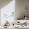 Piattino appetizer tondo Gochi Baby in porcellana bianca matt cm 8,5x4