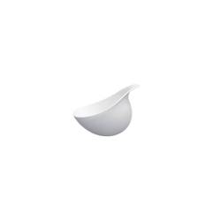 Organic La Tableta de porcelana blanca mate 12x10x8,7 cm
