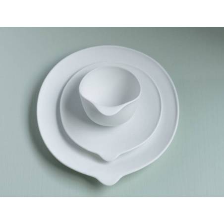 Organic The Tablet cup in matt white porcelain 12x10x8.7 cm