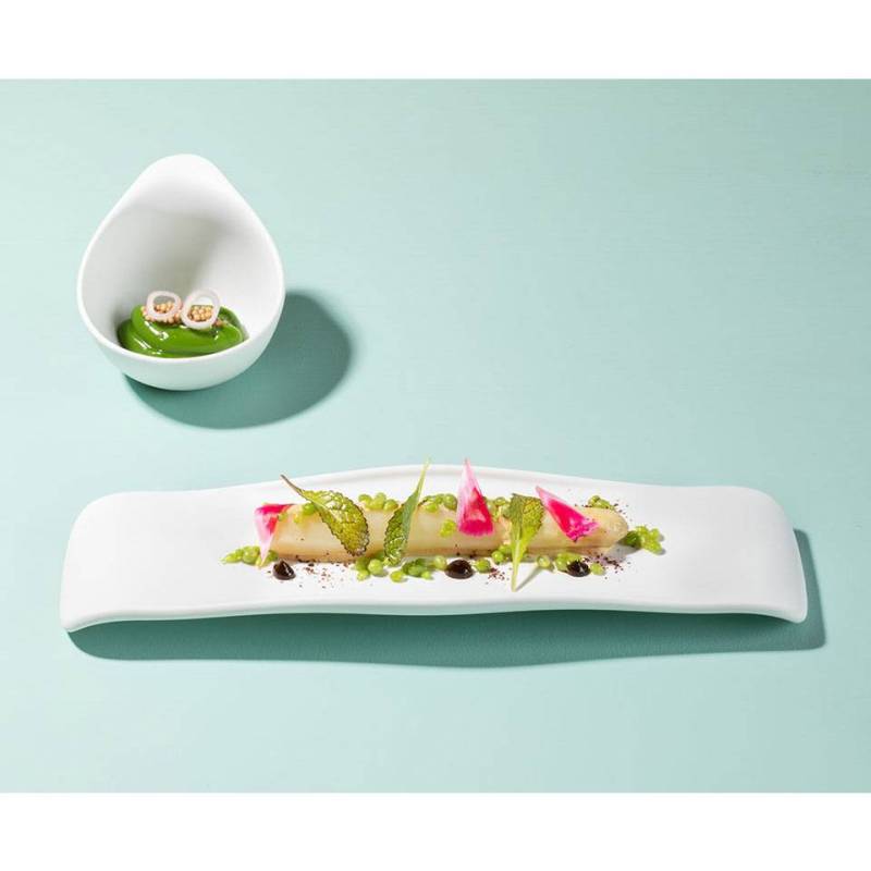 Organic The Tablet cup in matt white porcelain 12x10x8.7 cm