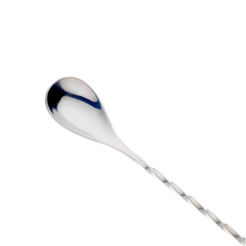 Cuillère de bar Style japonais en acier inoxydable avec décoration en treillis de diamants cm 33,5