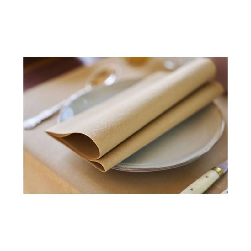 Serviette de table Duni en Bio-Dunisoft Natural Brown cm 40x40