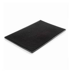 Alfombrilla de bar pvc negra 45x30x0,8 cm