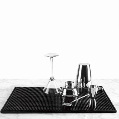 Black pvc bar versa mat cm 45x30x0.8