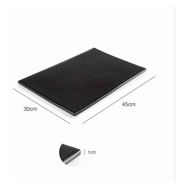 Schwarze pvc-Stabmatte 45x30x0,8 cm
