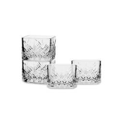 Timeless Pasabahce stackable square cup in glass cl 23.5