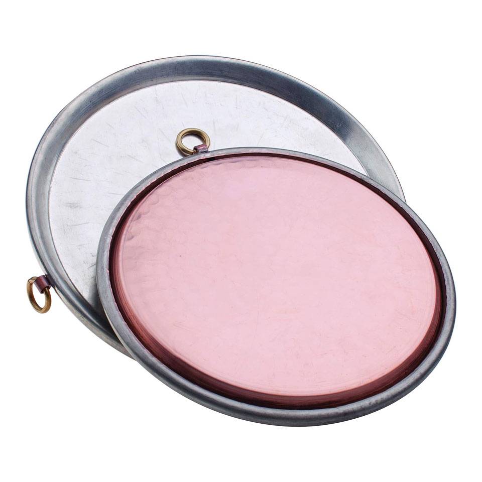 Agnelli tinned copper conical pan for farinata cm 34