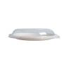 Pulp flat plate with pet lid cm 25