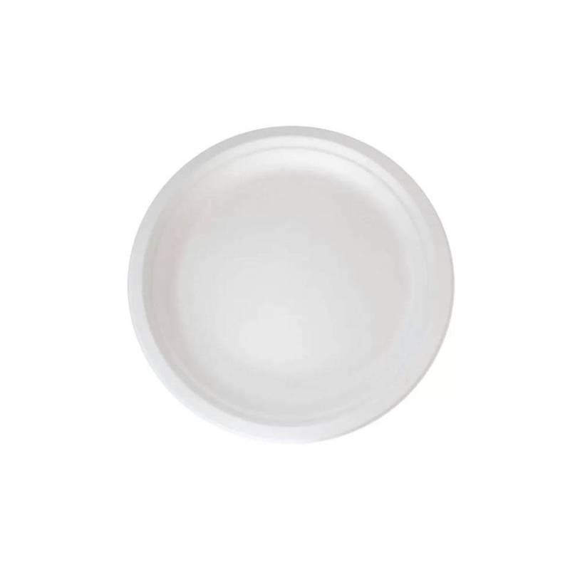 Pulp flat plate with pet lid cm 25