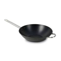 Wok anti-adhérent en aluminium pour induction 28 cm