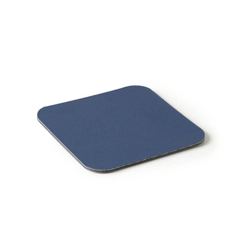 Quadratischer Untersetzer Star pvc laminiert blau cm 10