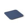 Quadratischer Untersetzer Star pvc laminiert blau cm 10