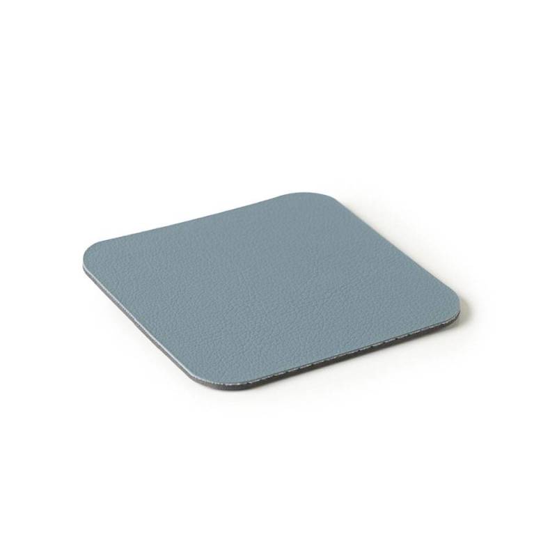Posavasos cuadrado de pvc laminado Star azul claro cm 10
