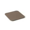 Quadratischer Untersetzer Star aus laminiertem pvc braun cm 10