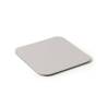 Quadratischer Untersetzer Star aus hellgrauem laminiertem pvc cm 10