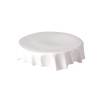 Soporte redondo de porcelana blanca plissé 18 cm