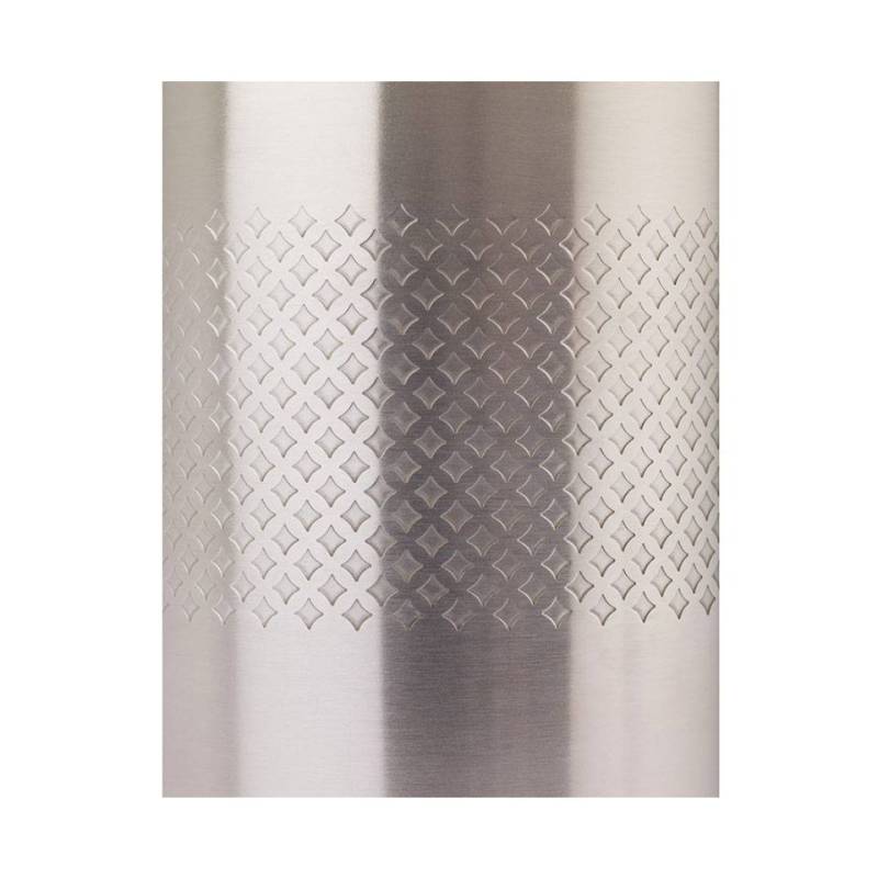 Boite à mélange Double paroi en acier inoxydable décor treillis diamant cl 62,5