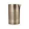 Mixtopf Double Walled in Edelstahl Dekoration Diamantgitter antik gold cl 62,5