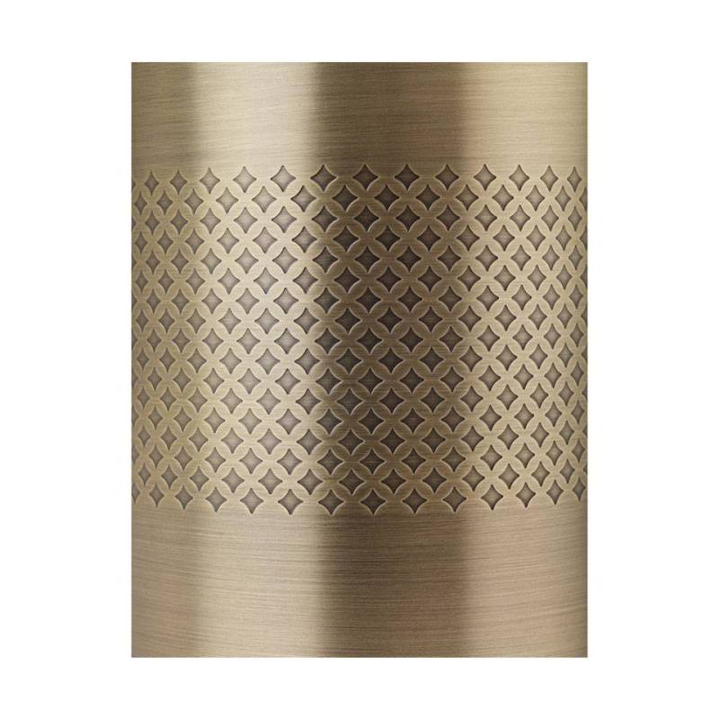 Mixtopf Double Walled in Edelstahl Dekoration Diamantgitter antik gold cl 62,5