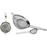 Set of 3 stainless steel mesh strainers cm 8/14/20