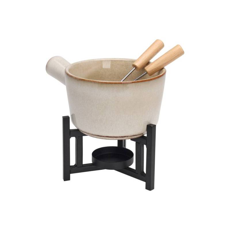 Set de fondue con 2 tenedores