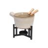 Fondue set with 2 forks