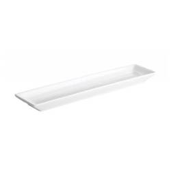 Vassoio rettangolare Ming in porcellana bianca cm 18x7