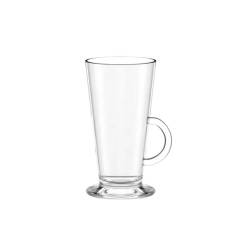 Colombian milk glass with glass handle cl 26.3
