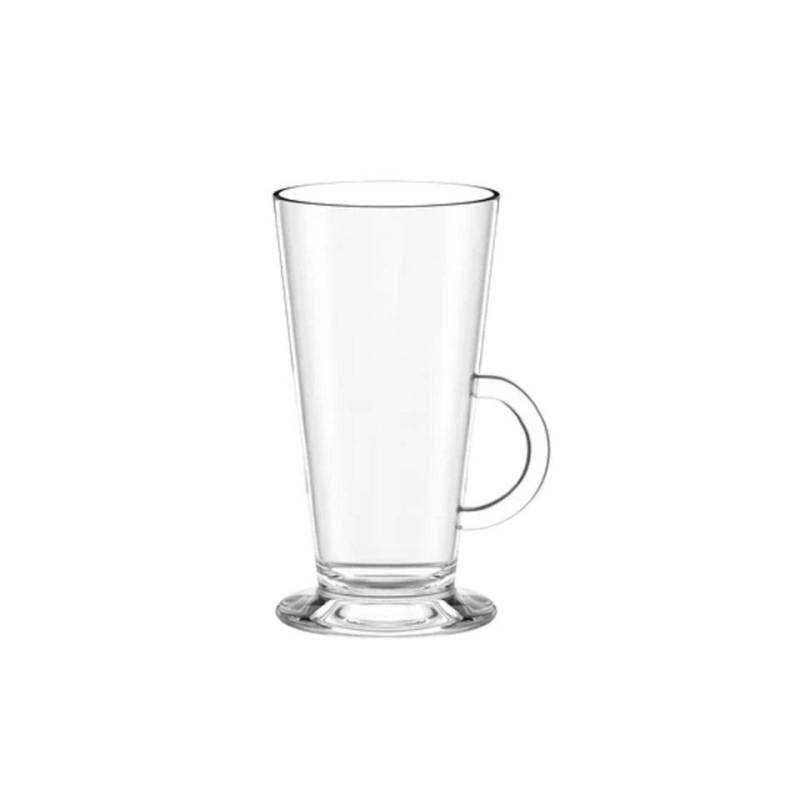 Colombian milk glass with glass handle cl 26.3