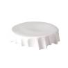 White porcelain pleated round podium riser cm 23,5