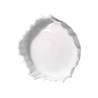 White porcelain pleated round podium riser cm 23,5