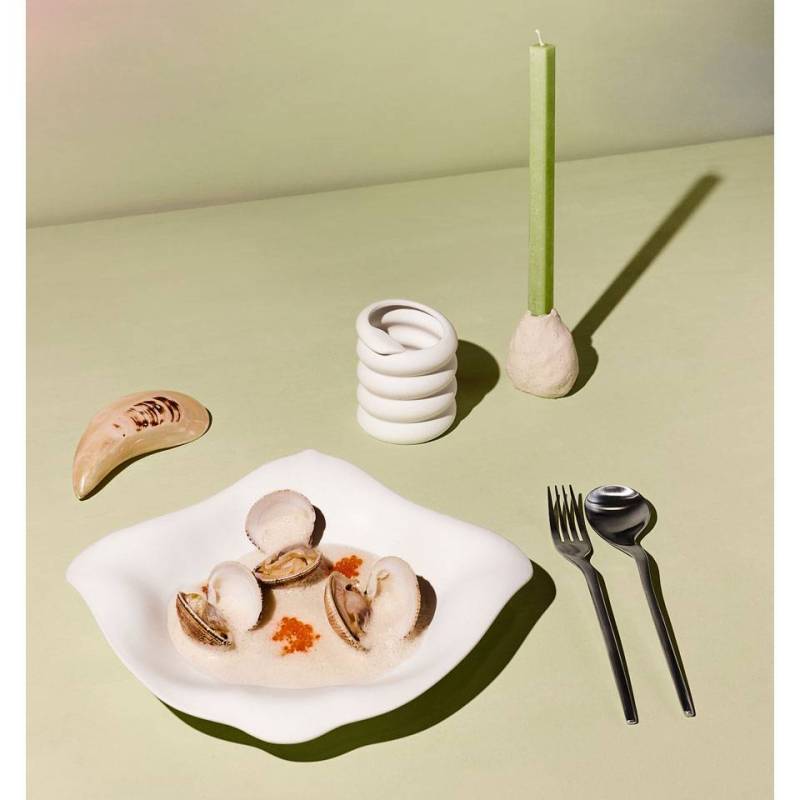 Mattweißes Porzellan Anguila Schale cl 30