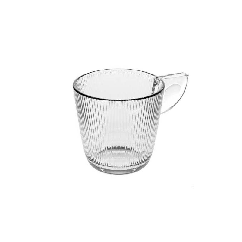 Some Lines cappuccino cup in glass cl 28