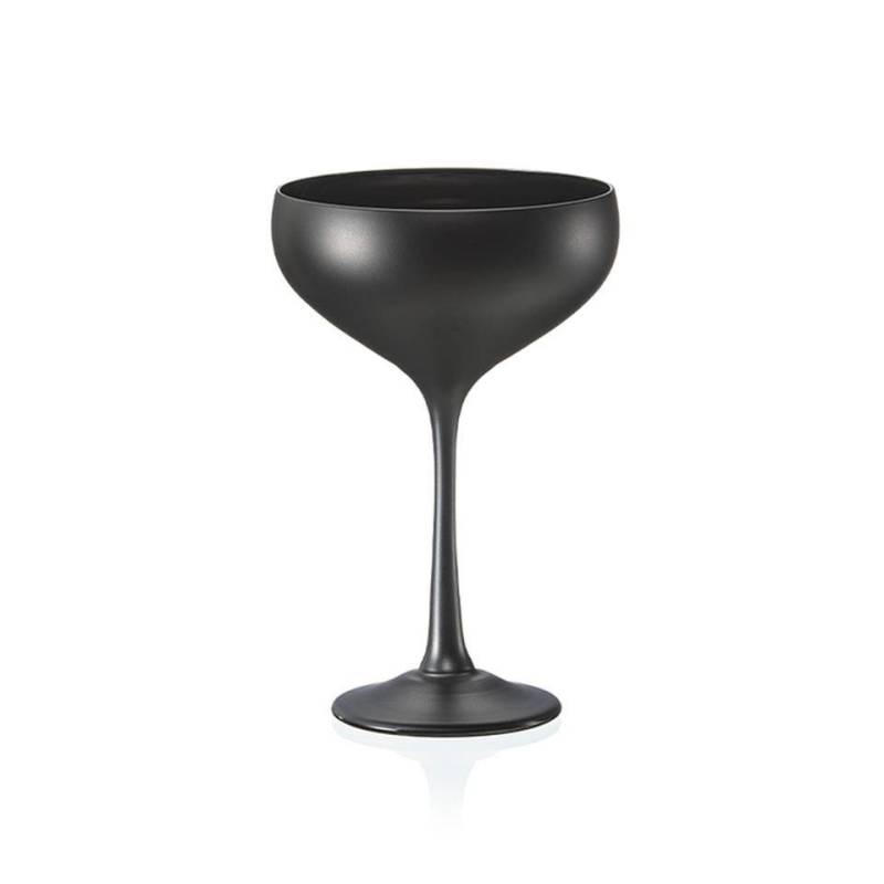 Coppa champagne Pralines in vetro nero cl 18