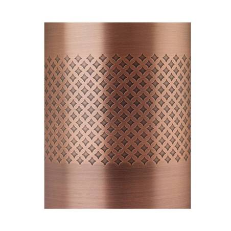 Mixing tin Double Walled in acciaio inox decoro diamond lattice rame cl 62,5