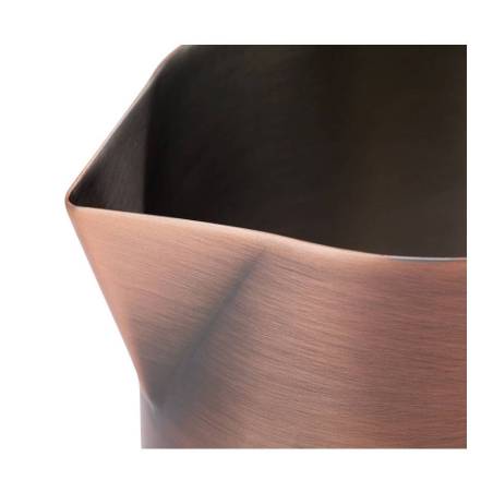 Mixing tin Double Walled in acciaio inox decoro diamond lattice rame cl 62,5