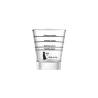 Caffeine tumbler graduated in ml/oz glass