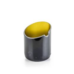 Formaggera bottiglia in vetro verde oliva cm 8x10