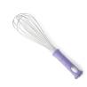 8 strand stainless steel whisk with purple handle cm 30