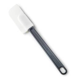 Spatule noire et blanche en silicone souple et abs 25 cm