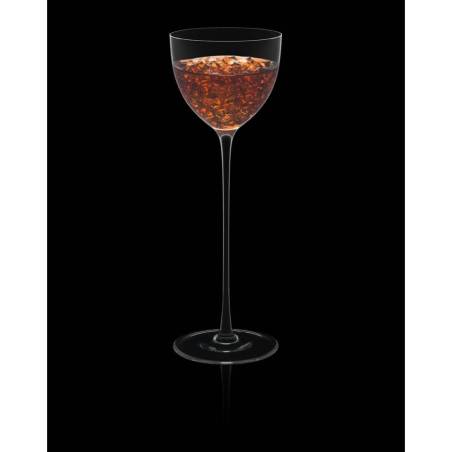 cordial nick & nora Nerea Rona blown glass goblet cl 13